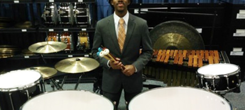 photo of man with percussion instruments