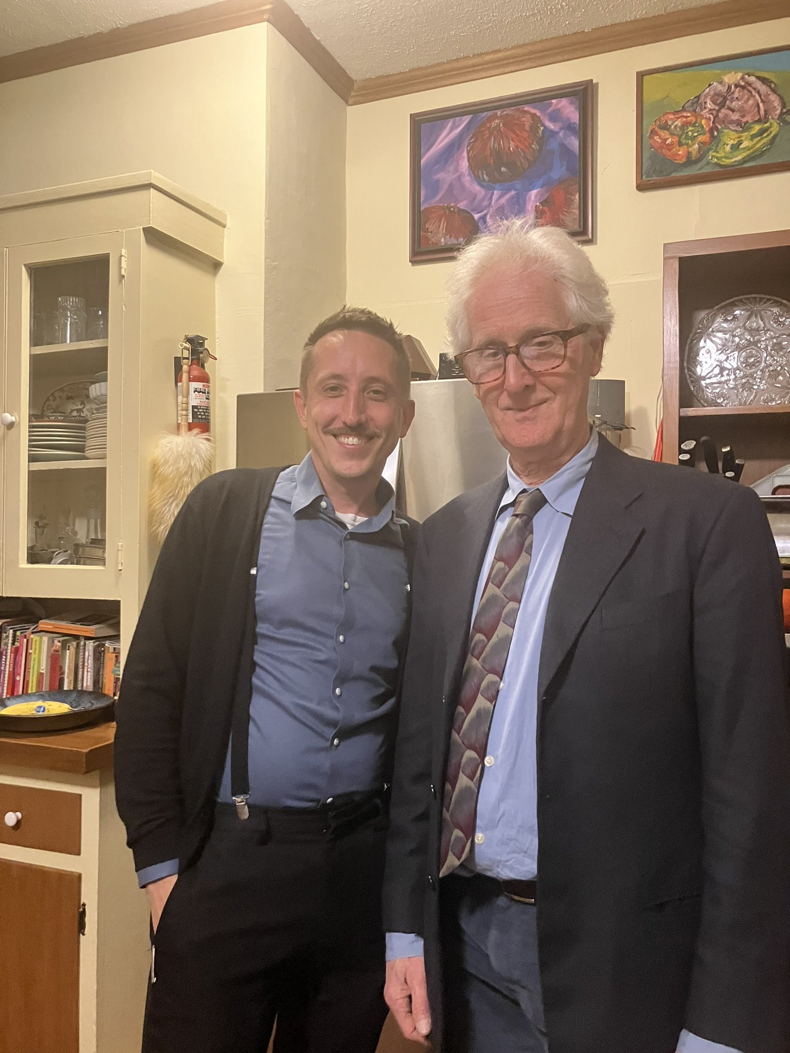 photo of two men in kitchen