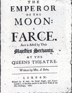 old letter graphic of play title The Emperor of the Moon 