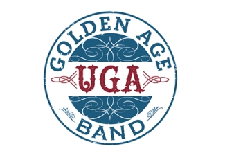 golden age band graphic in blue and red
