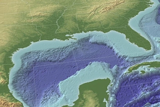 Gulf of Mexico 3D rendering