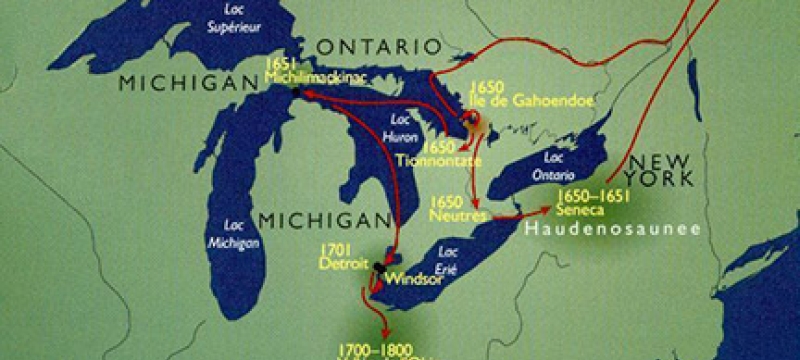 map of great lakes region