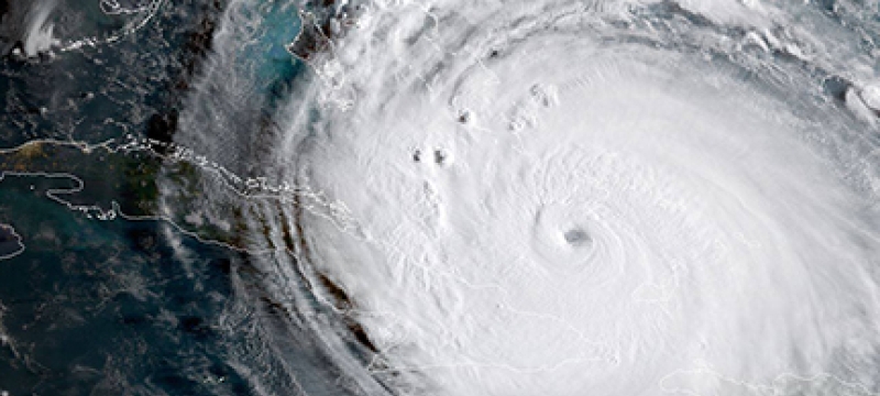 satellite photo of hurricane