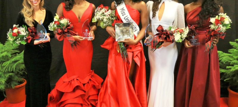 Photo of five pageant winners