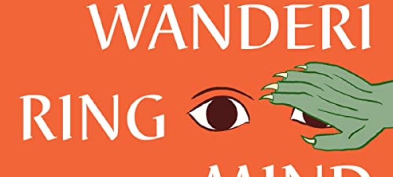 graphic with white text, eye and green hand on orange field