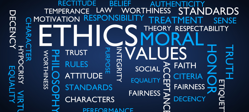 graphic with letters and text on blue field