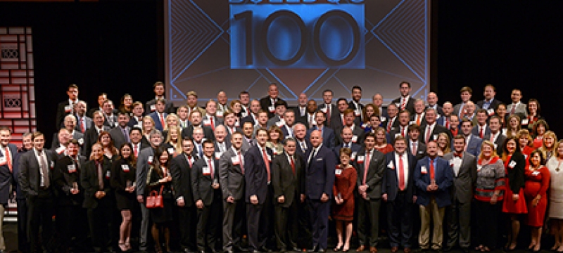 group photo with 100