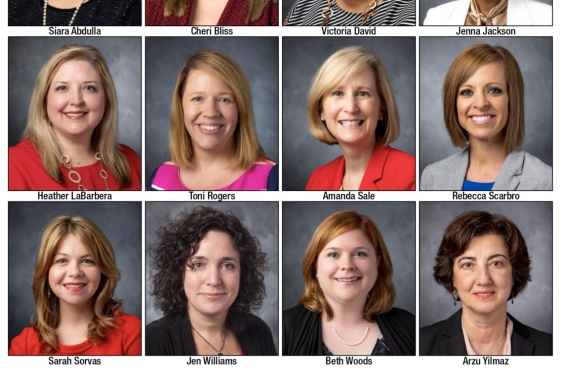 headshots of twelve women, with names beneath each