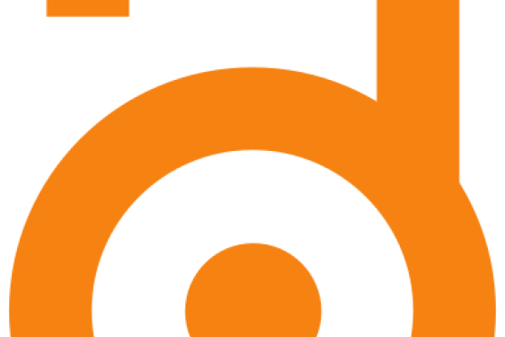 orange logo on white