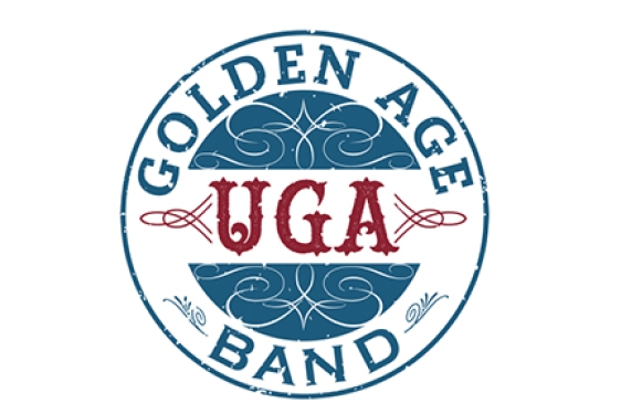 golden age band graphic in blue and red