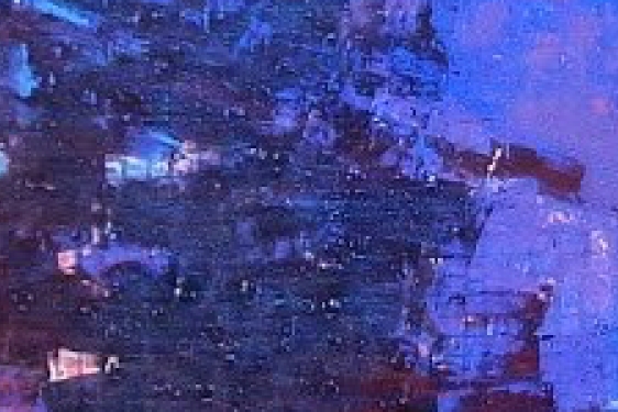 blue painting detail