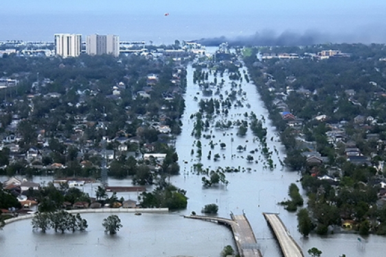 photo of flooded New Orleans