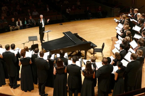 photo of vocal ensemble on stage