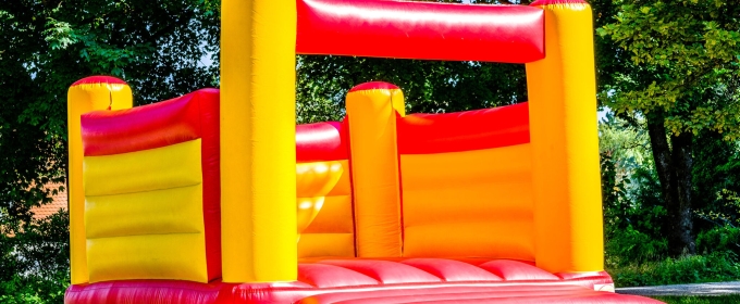 photo of bounce house, day