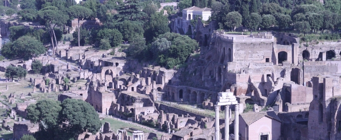 photo of the Roman Forum, day