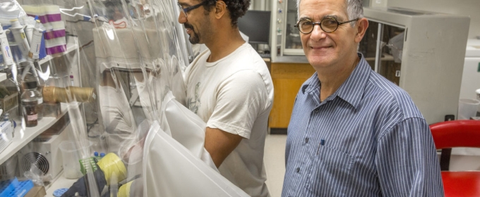 photo of two men in lab